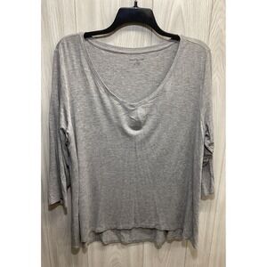 AMAZON ESSENTIALS Women's (Size 2X) 3/4 Sleeve Scoop Neck Shirt Stretch‎ S9A